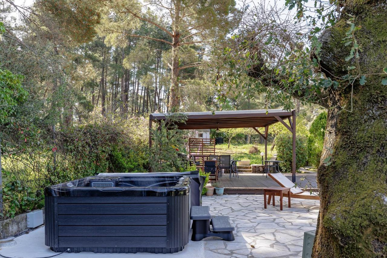 Spyrelia Villa With Private Pool & Outdoor Hot Tub Dassia  Buitenkant foto